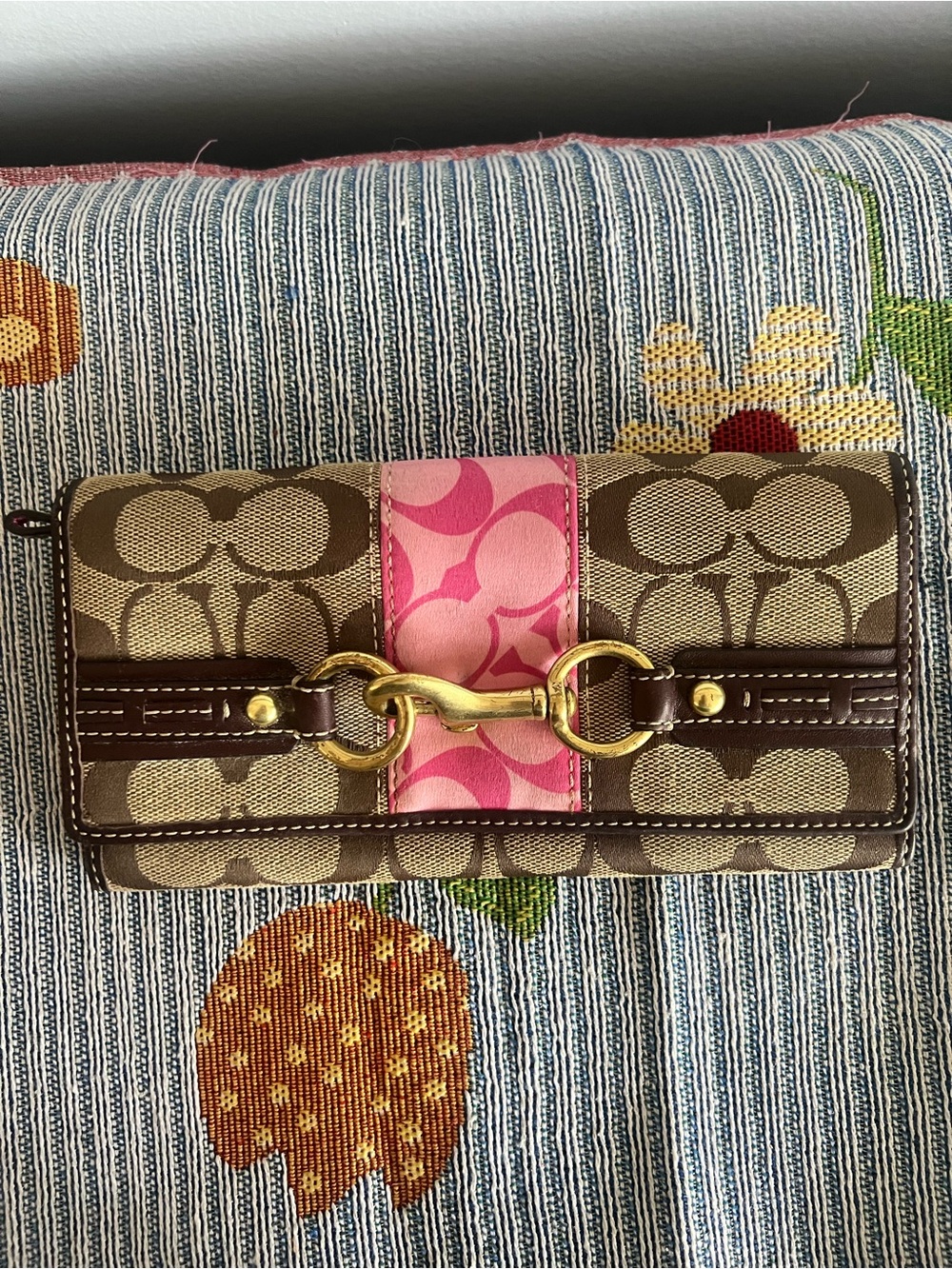 Coach Soho Signature Limited Edition Horse Bit Jacquard Long Wallet- Rare